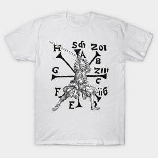 VomTag. Medieval Renaissance Swordsman T-Shirt